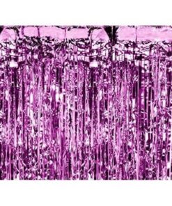 Fialový strapcový záves - 90 x 250cm