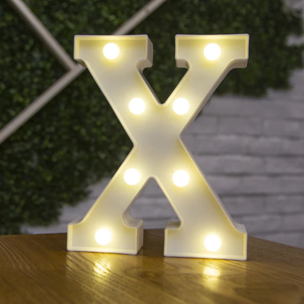 Svietiace písmeno X - 22cm