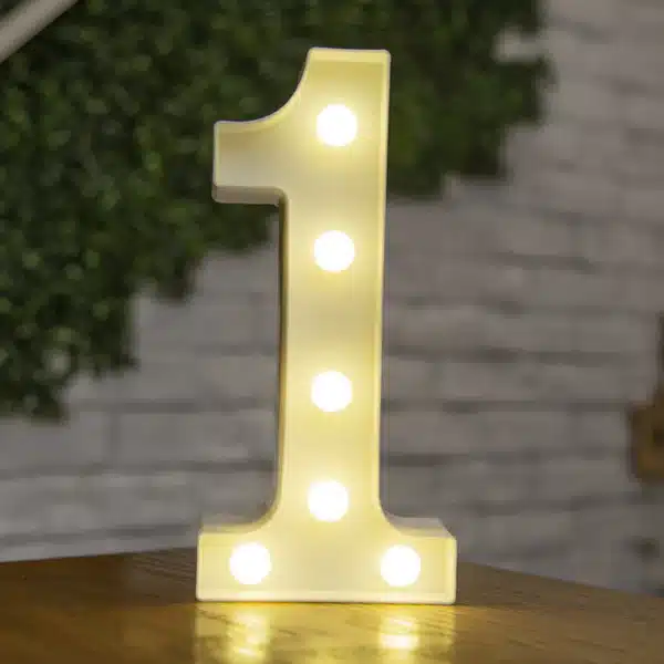 Svietiace číslo 1 - 22cm